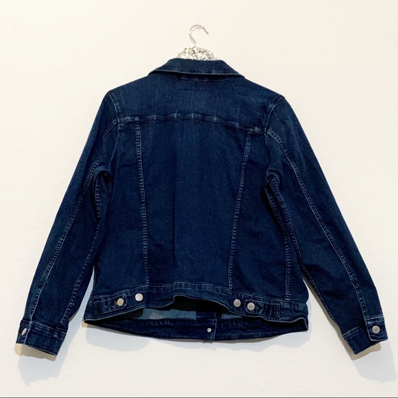 Levi’s Blue Dark Wash Denim Jean Jacket Size XL - Picture 10 of 12